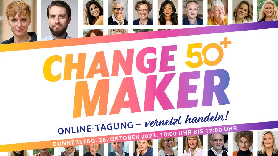 Header des Change Maker 50plus 2023