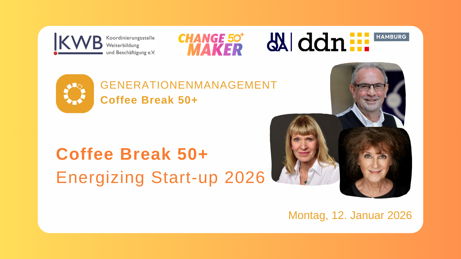 Coffee Break 50+: Energizing Start-up 2026
